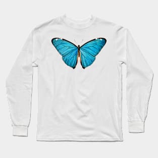 Common Blue butterfly Vintage Long Sleeve T-Shirt